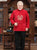 Mandarin Collar Dragon Embroidery Corduroy Traditional Chinese Jacket Father Coat