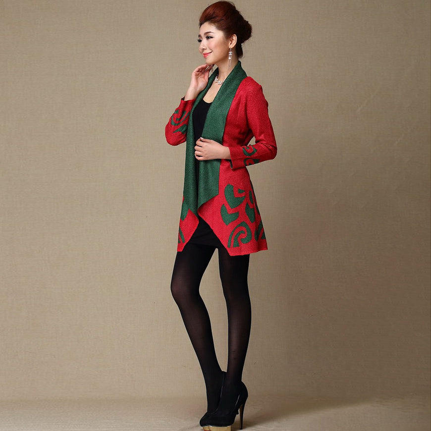Open Front Chinese Style Wind Coat