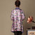 Open Front Floral Linen Chinese Style Wind Coat