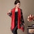 Open Front Floral Linen Chinese Style Wind Coat