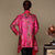 Open Front Floral Silk & Linen Chinese Style Wind Coat