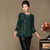 Petals Pattern Round Neck Chinese Style Women's Cardigan