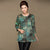 3/4 Sleeve Round Neck Chinese Style Women's Coat