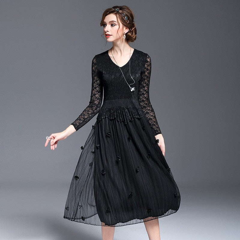 Lace Top Tulle Skirt Chinese Style Mother Dress IDREAMMART Lace Top Tulle Skirt Chinese Style Mother Dress IDREAMMART