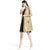 Scialle per cappotto a vento in stile cinese con maniche a 3/4 con applicazioni floreali