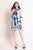 Beijing Opera Pattern Half Sleeve A-line Dress