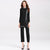 Long Sleeve Round Neck Floral Edge Chinese Suit