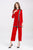 Long Sleeve Round Neck Floral Edge Chinese Suit