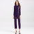 Long Sleeve Round Neck Floral Edge Chinese Suit