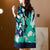 V Neck Folded Floral Print Chinese Style Casual Dress Boho Dress