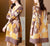 Robe décontractée de style chinois à imprimé floral et col en V Robe Boho