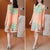 3/4 Sleeve Knee Length Folded Floral Print Chinese Style Casual Dress Boho Dress