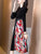 Keyhole Neck Folded Floral Velvet Chinese Style Casual Dress Boho Dress