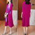 3/4 Sleeve V Neck Folded Floral Chinese Style Casual Dress Boho Dress