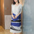 Half Sleeve Round Neck Folded Chinese Style Casual Dress Boho Dress