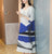 Mezza manica girocollo piegato in stile cinese vestito casual Boho Dress