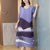 Mezza manica girocollo piegato in stile cinese vestito casual Boho Dress