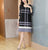 Half Sleeve Round Neck Folded Chinese Style Casual Dress