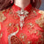 Phoenix Appliques Halter Top Full Length Mermaid Chinese Wedding Dress