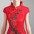 Floral Embroidery Mermaid Cheongsam Chinese Wedding Dress Evening Gown