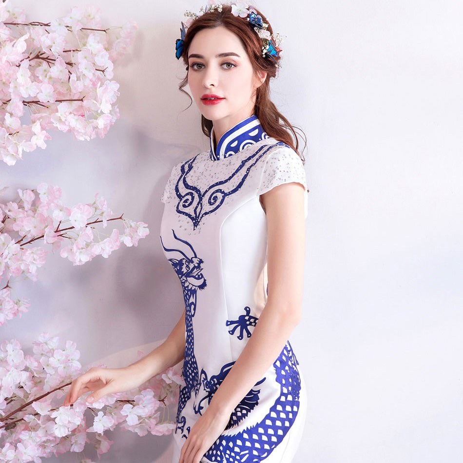 chinese mermaid dress Oriental Aesthetics Series Blue Mermaid Dancing Hanfu Dress Hanfu Shop