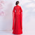 Floral Embroidery Cheongsam Mermaid Evening Dress with Chiffon Sleeve