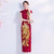 Phoenix & Floral Embroidery Traditional Cheongsam Evening Dress