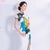 Pfau Stickerei Applikationen Cheongsam Top Meerjungfrau Abendkleid