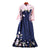Floral Embroidery Mandarin Collar Cheongsam Top Mermaid Evening Dress