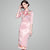 Floral Embroidery Long Sleeve Cheongsam Chinese Style Evening Dress