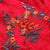 Robe de soirée chinoise Cheongsam longueur au genou avec broderie florale et cou illusion