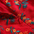 Robe de soirée chinoise Cheongsam longueur au genou avec broderie florale et cou illusion