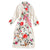 Floral Embroidery Long Sleeve Cheongsam Herve Leger Dress