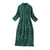 Long Sleeve Knee Length Cheongsam Floral Evening Dress