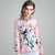 Floral Embroidery 3/4 Sleeve Short Chinese Jacket