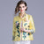 Floral Embroidery 3/4 Sleeve Short Chinese Jacket