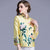 Floral Embroidery 3/4 Sleeve Short Chinese Jacket