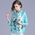 Floral Embroidery 3/4 Sleeve Short Chinese Jacket