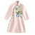 Floral Embroidery Long Sleeve Cheongsam Style Long Coat