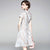 Plum Blooms Cap Sleeve Cheongsam Top Chinese Dress