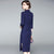 Long Sleeve Retro Cheongsam Bodycon Evening Dress