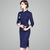 Long Sleeve Retro Cheongsam Bodycon Evening Dress