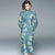 Long Sleeve Knee Length Cheongsam Retro Floral Chinese Dress