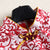 Long Sleeve Knee Length Fancy Cotton Floral Cheongsam Chinese Dress