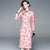 Butterflies Pattern Long Sleeve Knee Length Woolen Cheongsam Chinese Dress