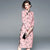 Butterflies Pattern Long Sleeve Knee Length Woolen Cheongsam Chinese Dress