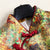Robe mère traditionnelle Cheongsam en coton fantaisie à manches 3/4