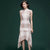 Signature Cotton Mermaid Cheongsam Top Chinese Style Plaids & Checks Dress