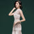 charakteristisches Baumwoll-Meerjungfrau-Cheongsam-Oberteil im chinesischen Stil kariertes und kariertes Kleid