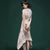 Signature Cotton Mermaid Cheongsam Top Chinese Style Plaids & Checks Dress